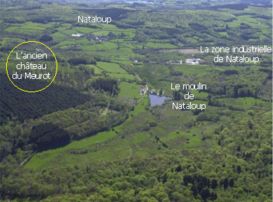 Photo aérienne plan commune